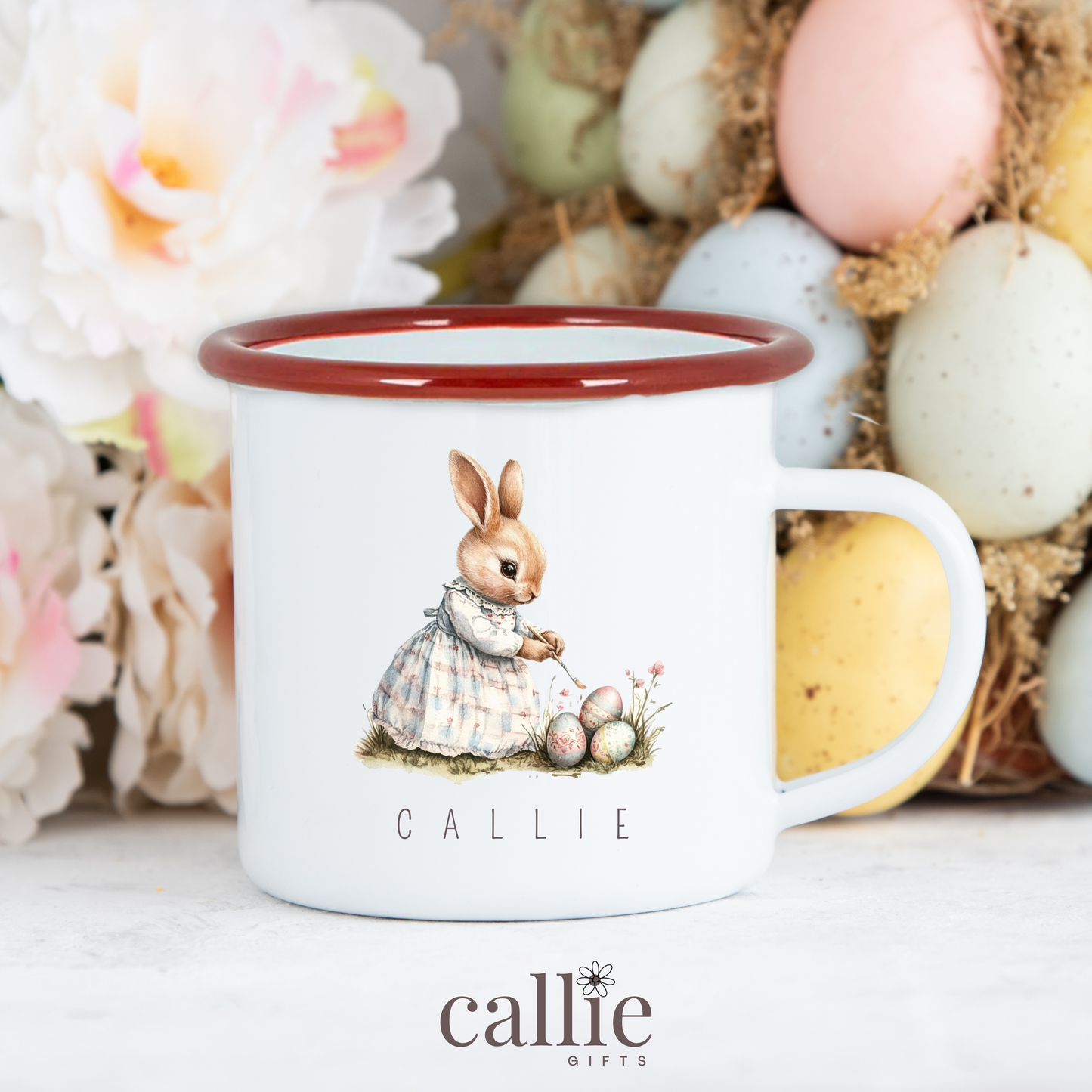 Vintage Style Easter Bunny Children's Mug
