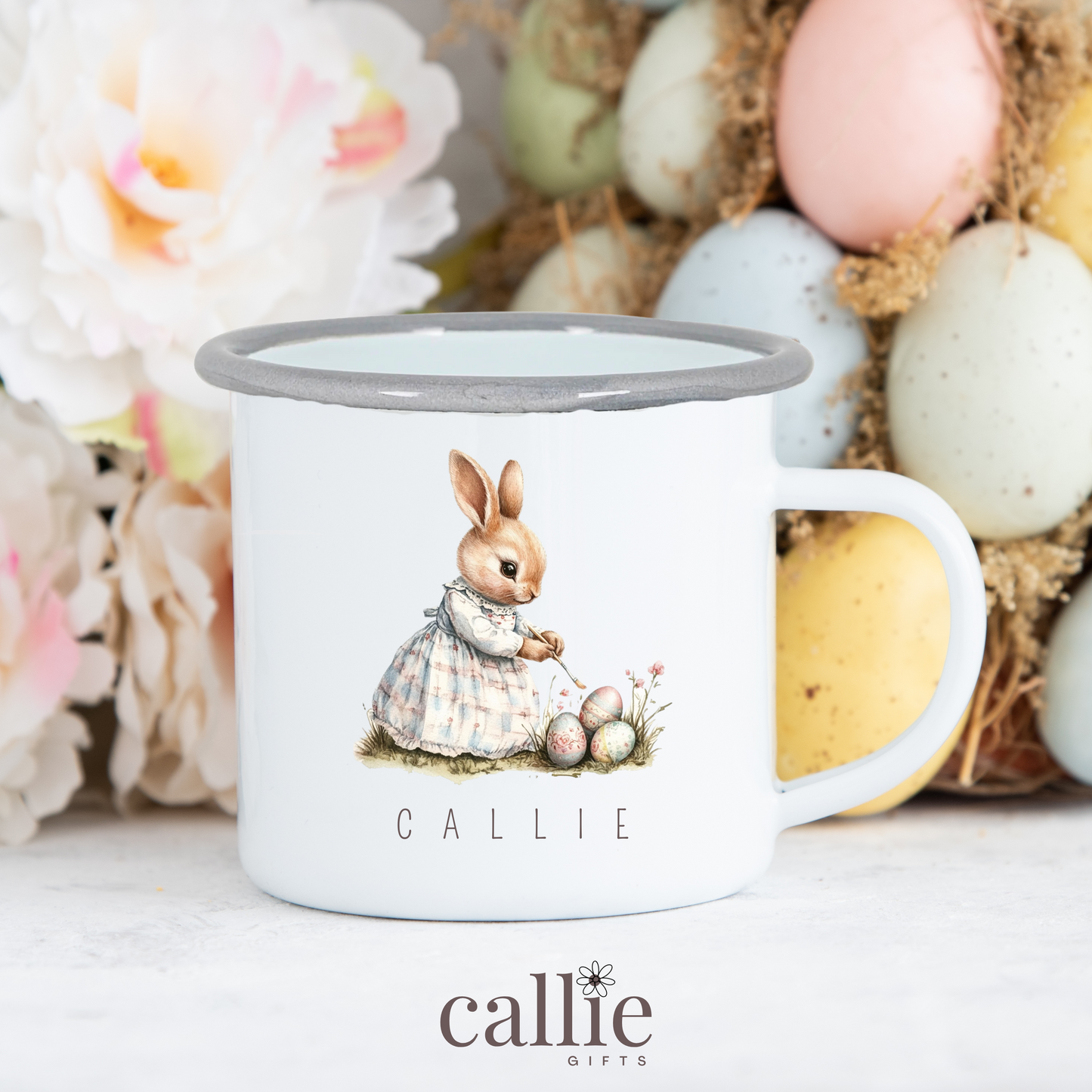 Vintage Style Easter Bunny Children's Mug
