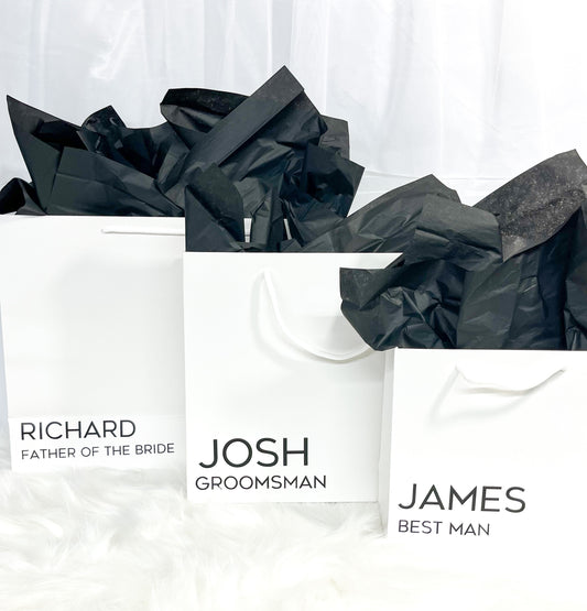 best man gift bags, father of the bride bag, groomsman bag, wedding bag, gift bag, Thank you best man