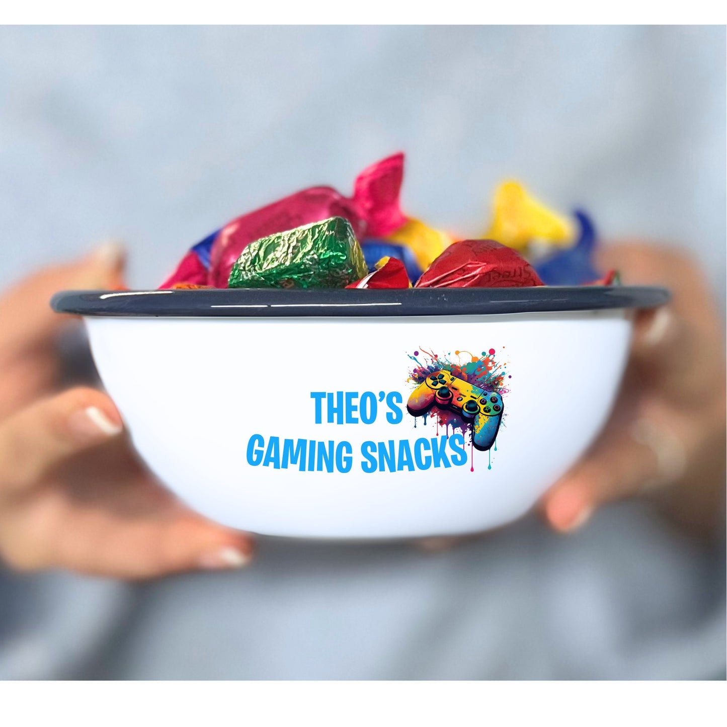 Gaming Snacks Enamel Bowl