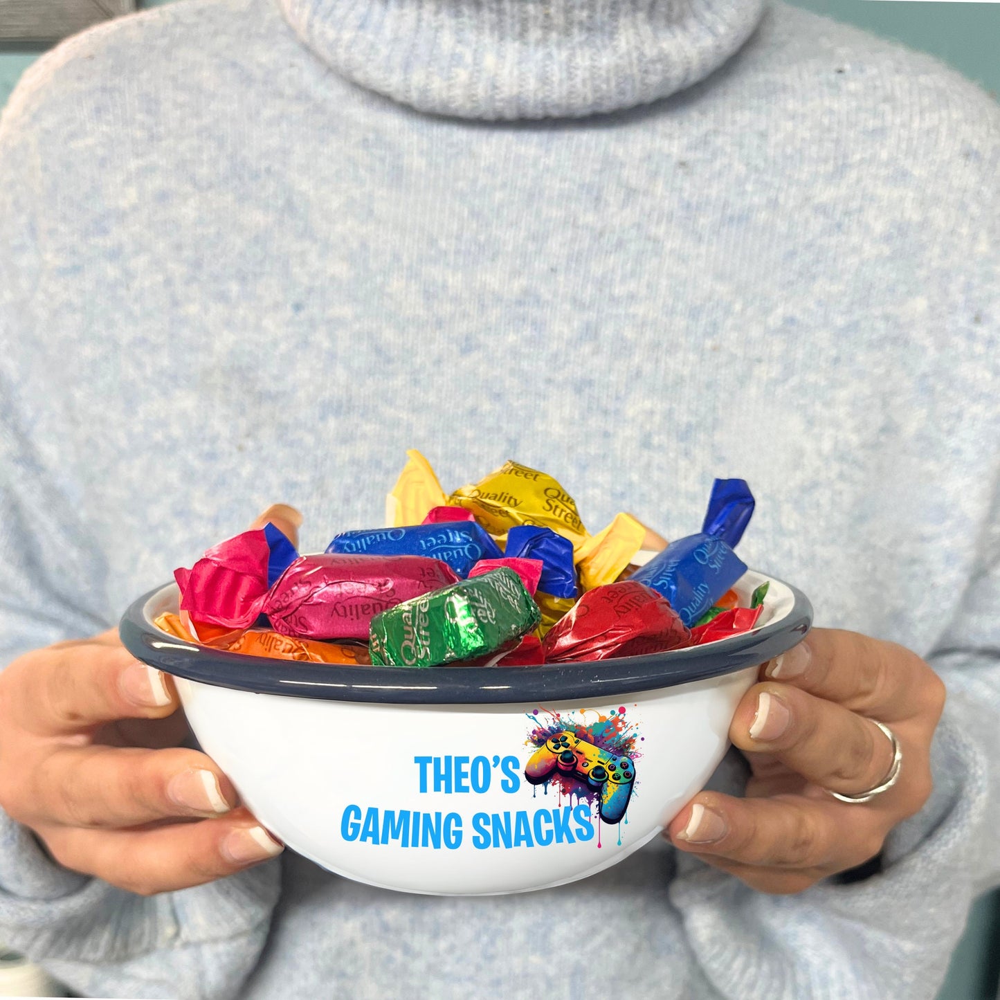 Gaming Snacks Enamel Bowl