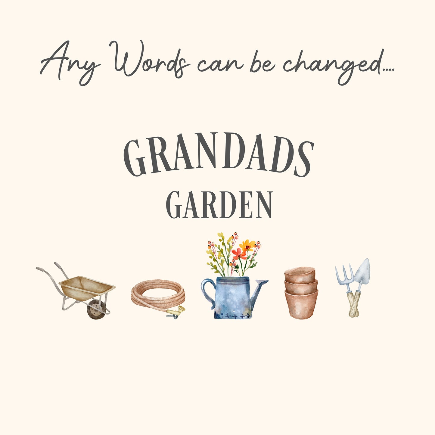 Grandad's Garden Planter (Add Your Own Personalisation)