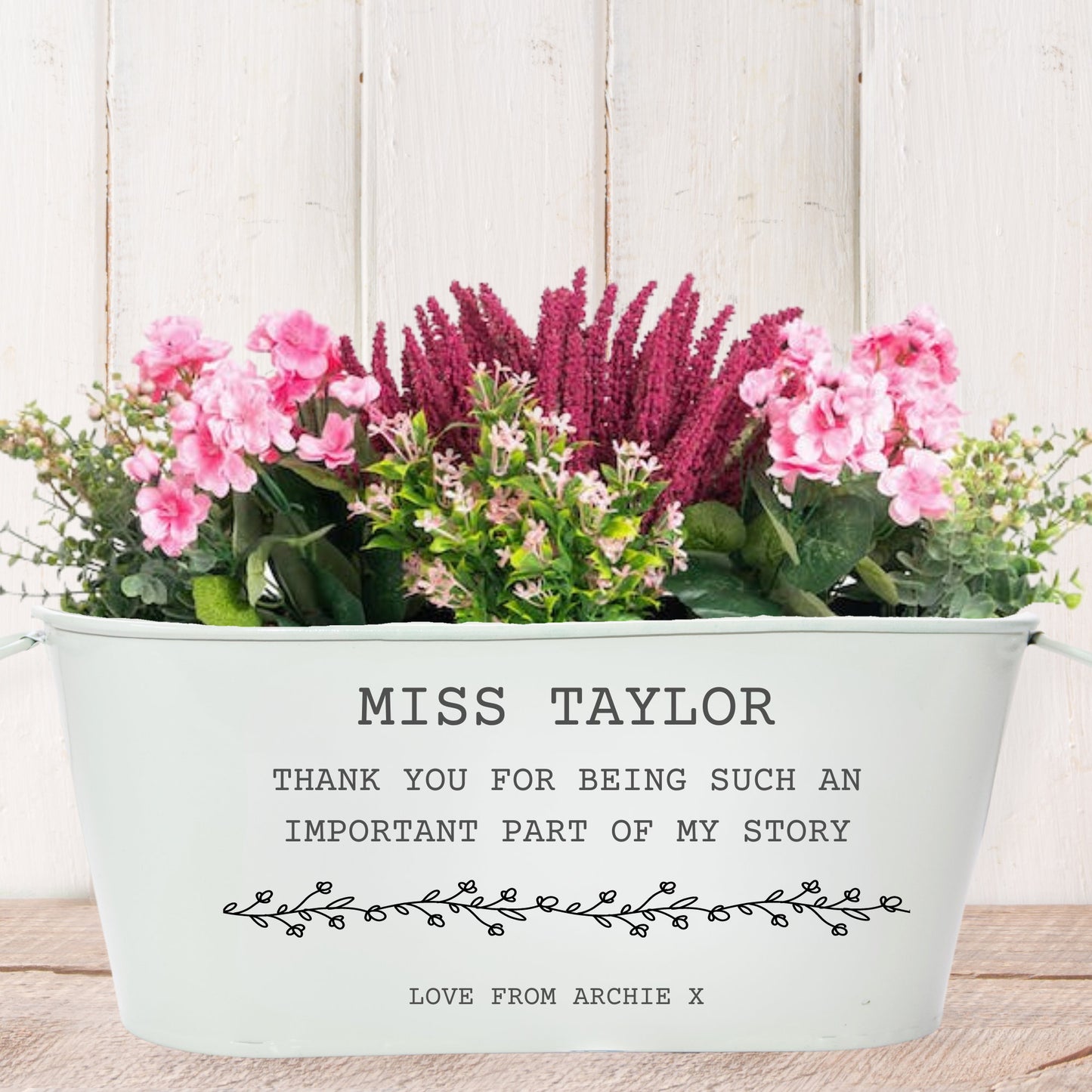 Thank You For Being An Important Part of My Story - Teacher Planter