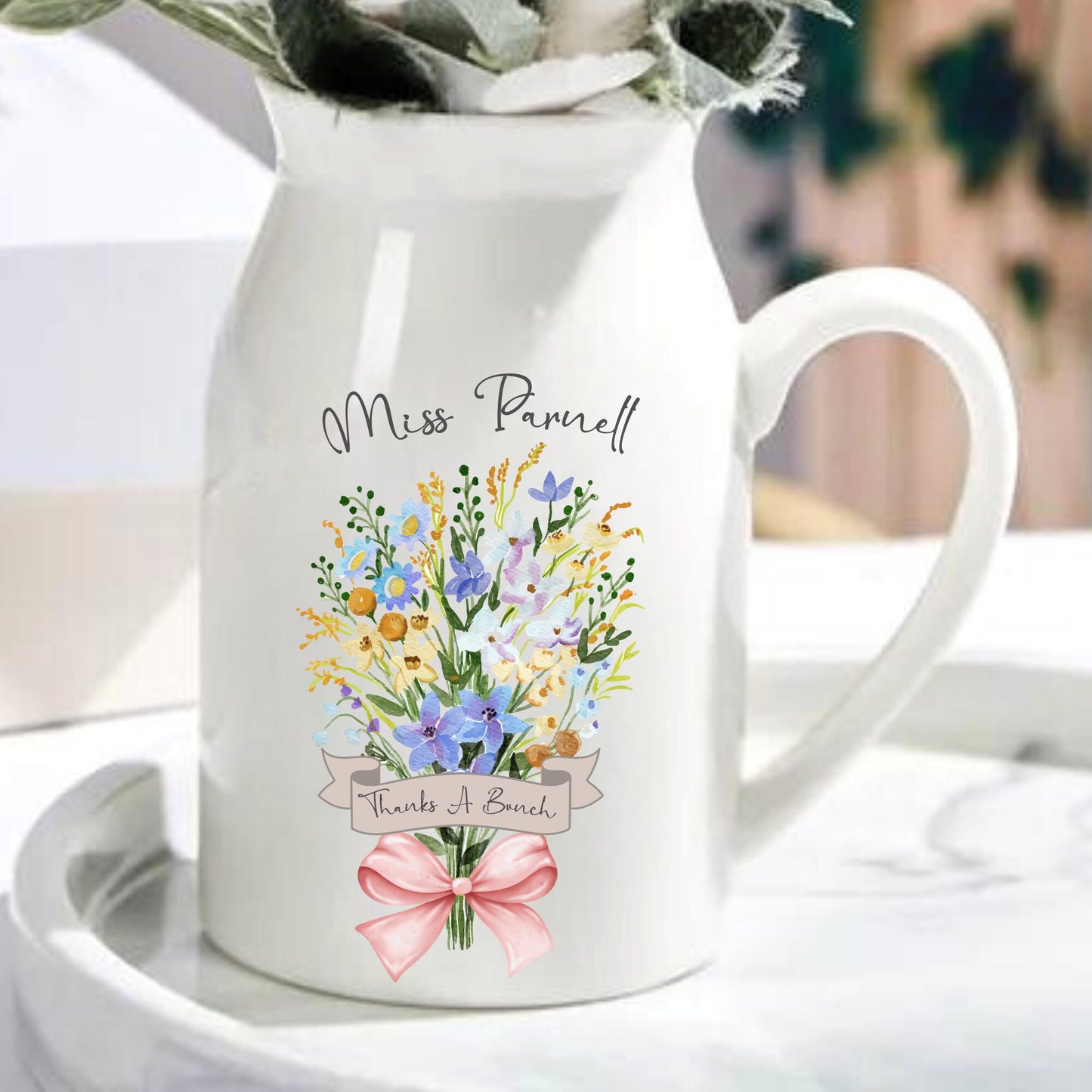 'Thanks a Bunch' Teacher Vase