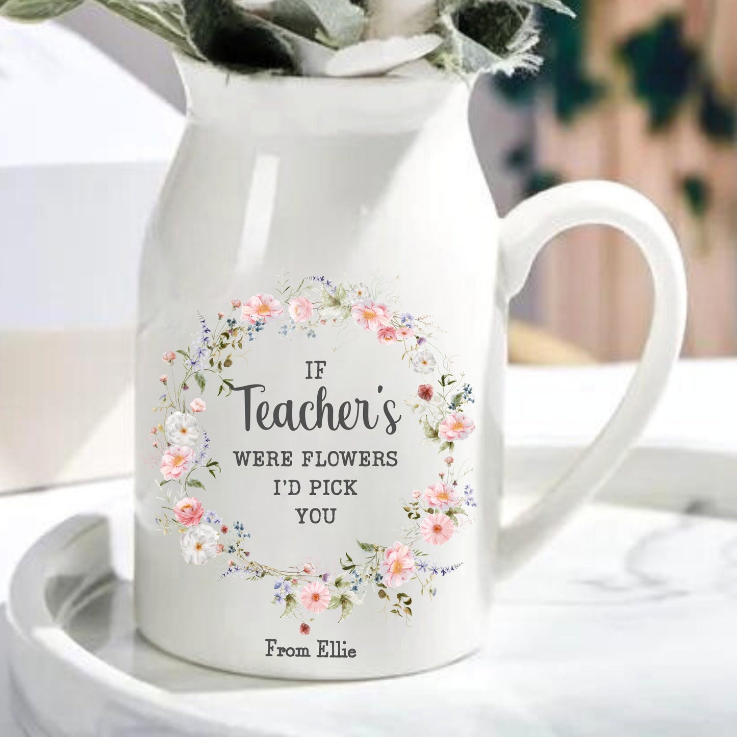 Floral Teacher Vase
