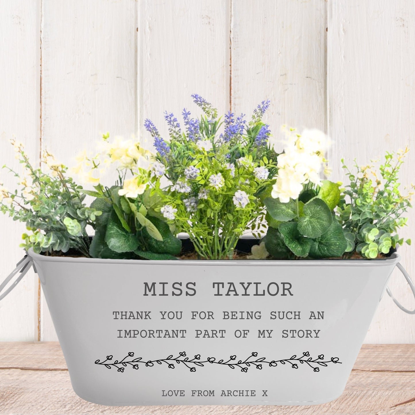 Thank You For Being An Important Part of My Story - Teacher Planter