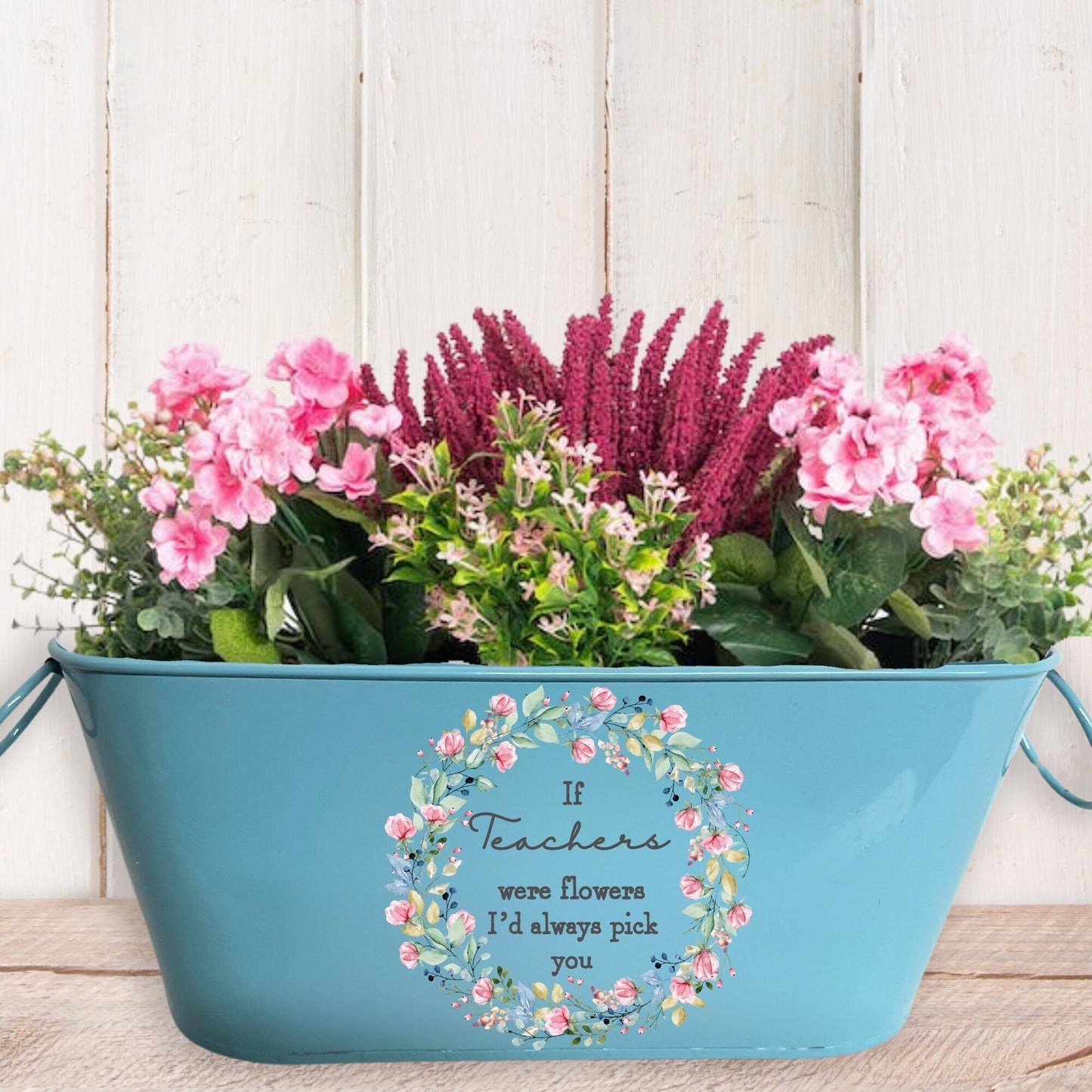 if teachers were flowers id pick you planter, beautiful plant pot for teacher, teacher gift