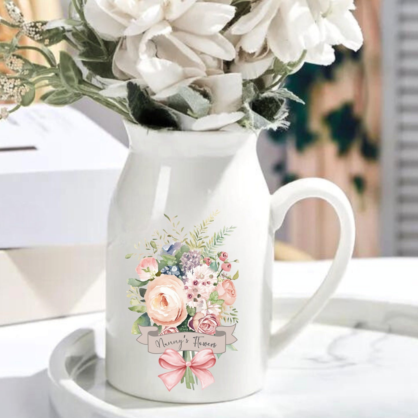 Nanny's Flowers Bouquet Jug Vase