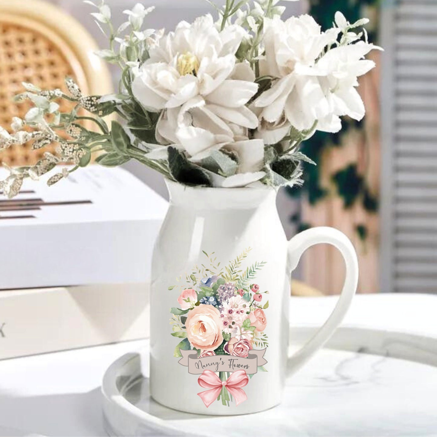 Nanny's Flowers Bouquet Jug Vase