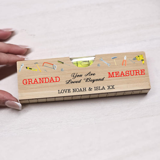 Wooden Spirit Level Bottle Opener - You Are Loved Beyond Measure