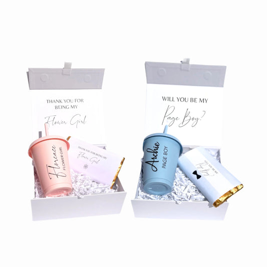 flower girl proposal gift box, page boy proposal gift box, idea for flower girl, page boy gift idea, page boy chocolate, flower girl gift, flower girl chocolate, flower girl giftset, page boy gifts