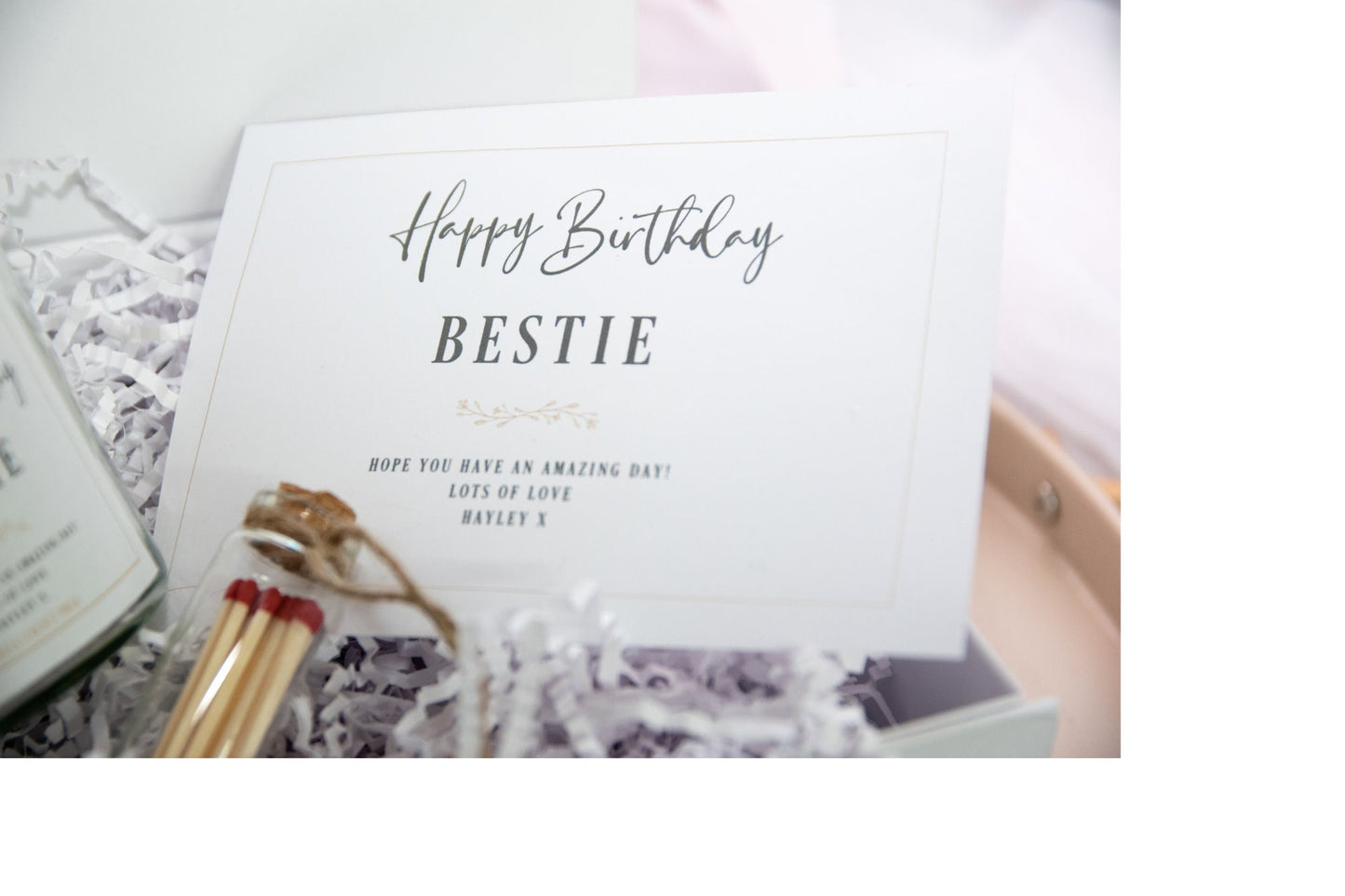 Bestie Birthday Candle Gift Box Set