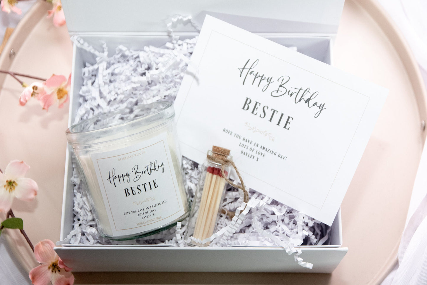 Bestie Birthday Candle Gift Box Set