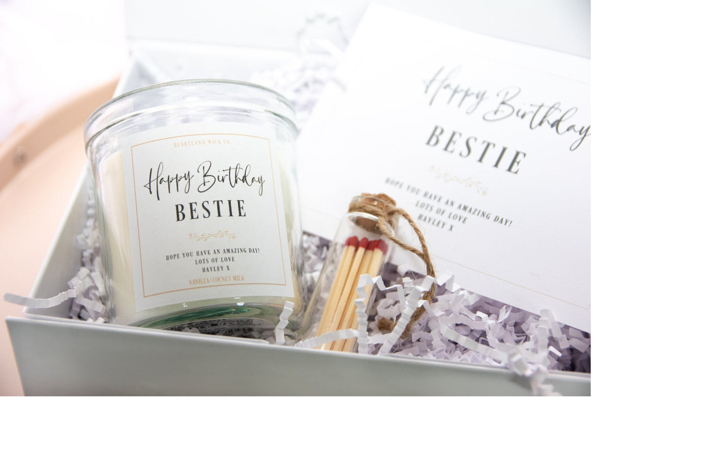 Bestie Birthday Candle Gift Box Set