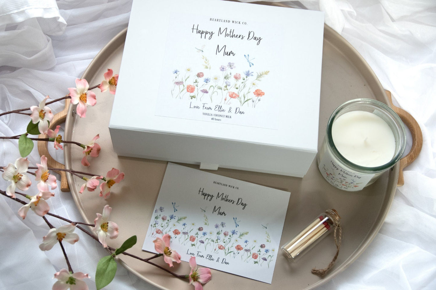 happy mothers day candle gift set, gift for mum, mothers day candle, personalised mothers day gift set, gift box for mum, mum candle, gift for mothers day,