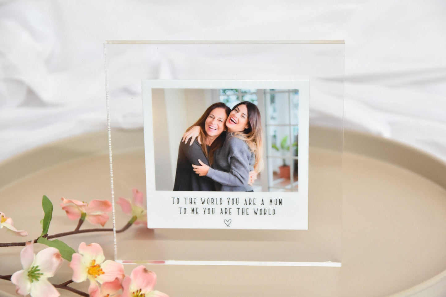 Polaroid Personalised Acrylic Photo Block