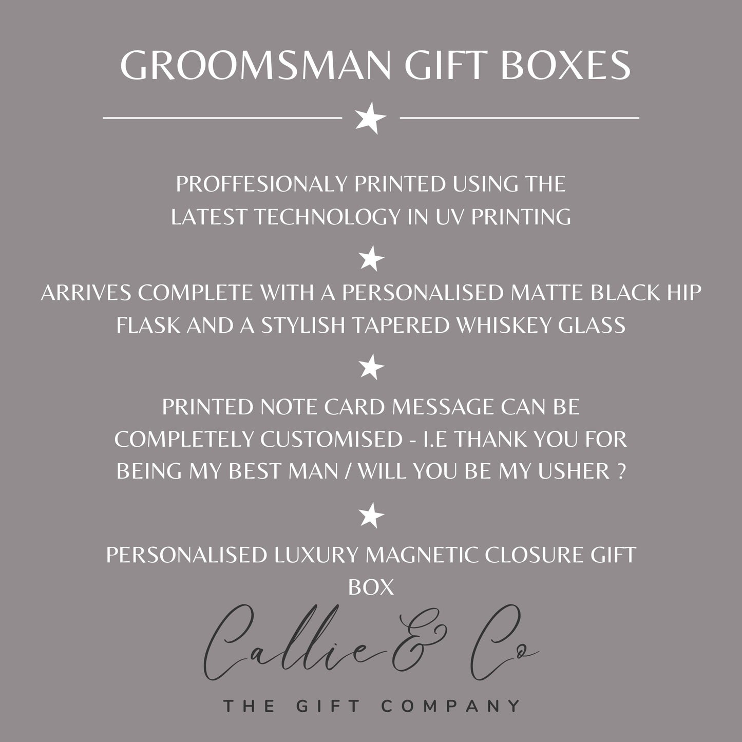 Best Man / Groomsman Proposal or Thank You Gift Sets