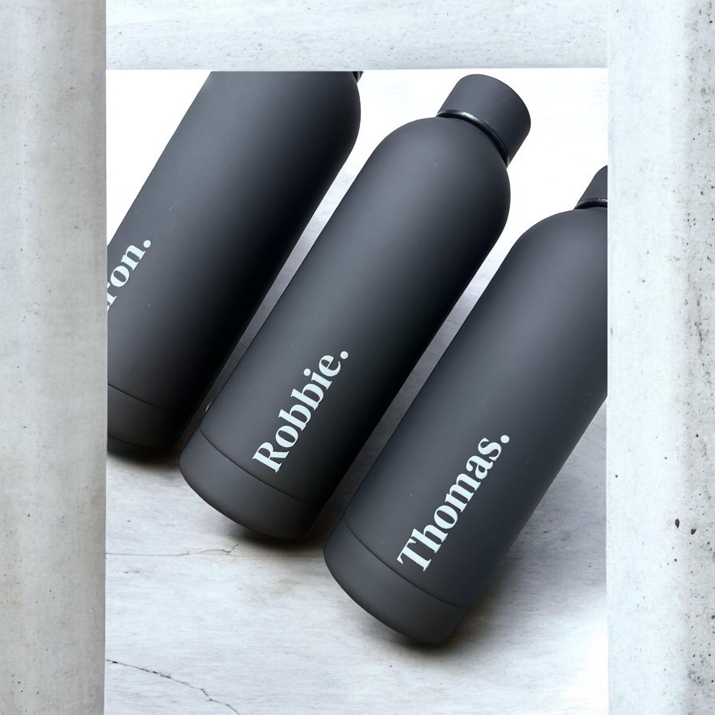 Black 500ml Water Bottle