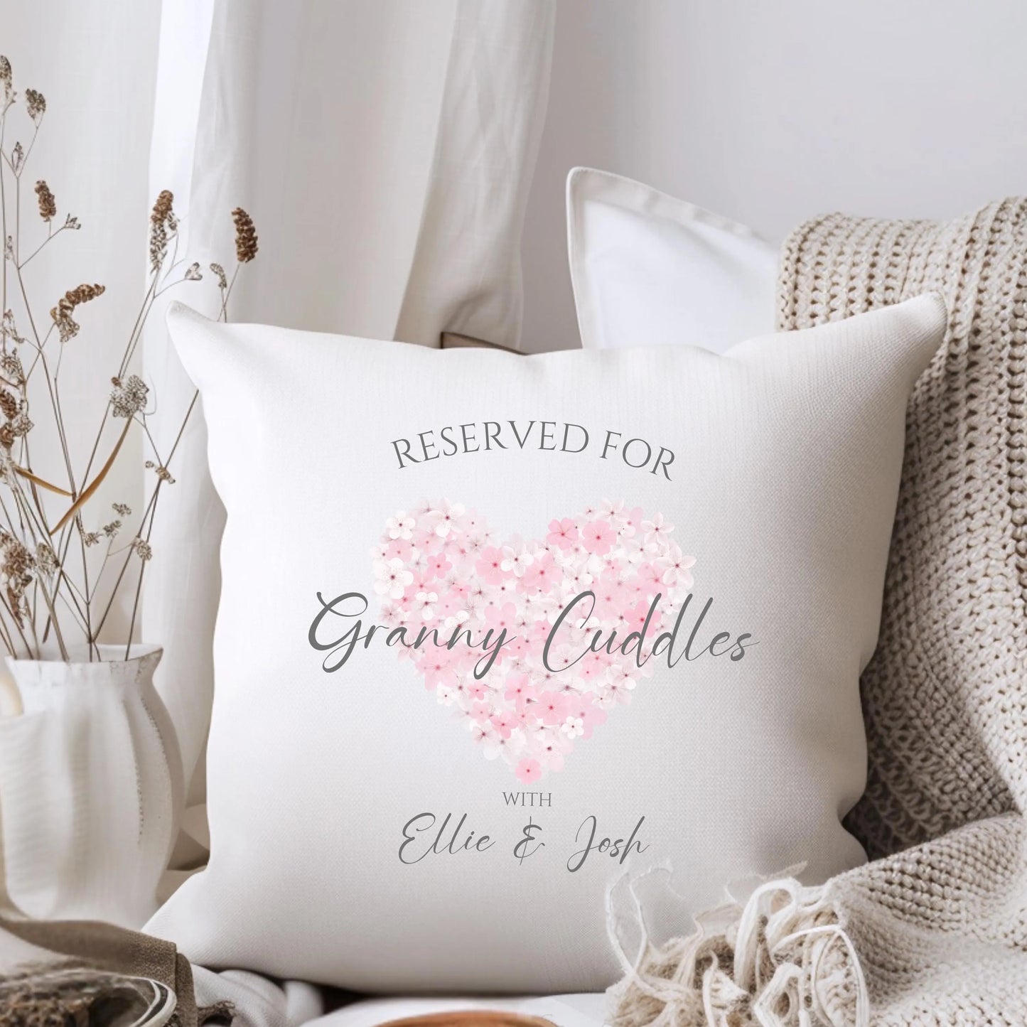 Reserved For Nanny Cuddles Cushion